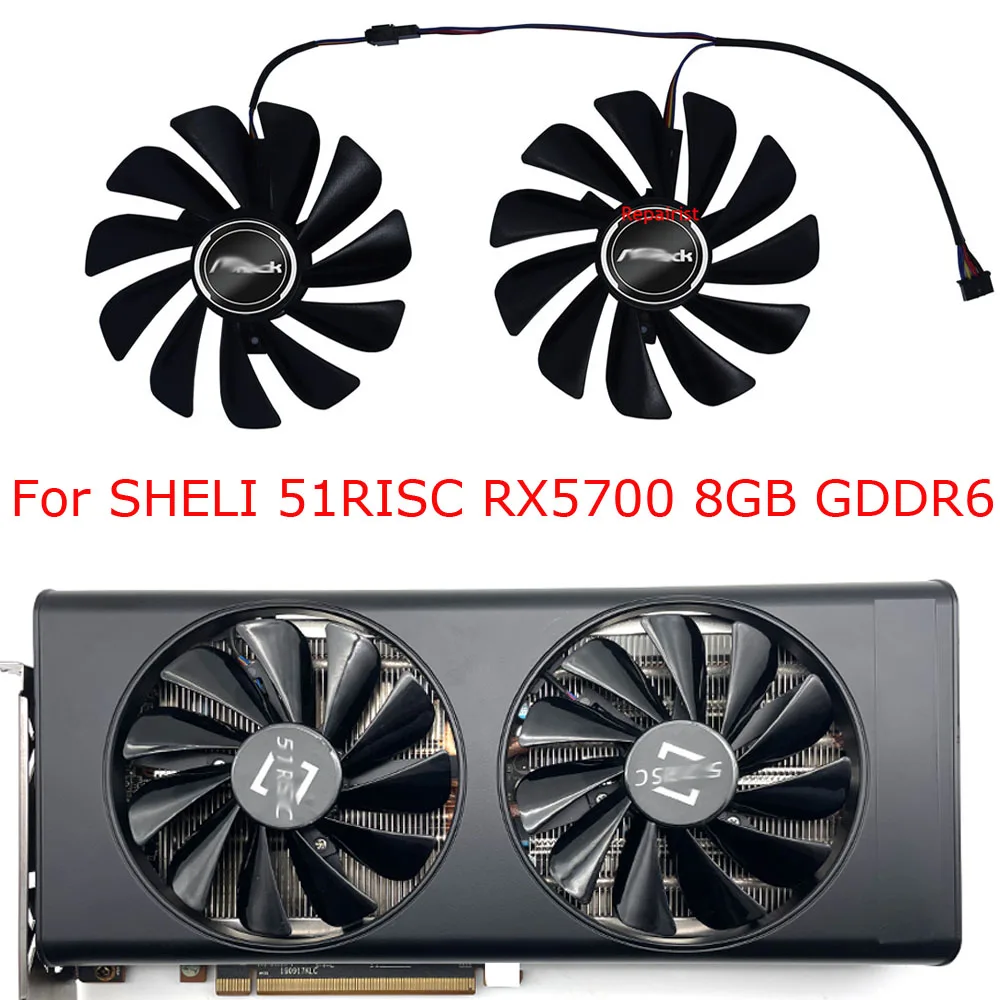 Gaming Set Accessories - 2pcs/Set,Video Cards Fan,DIY FDC10U12S9-C,For 51RISC SHELI