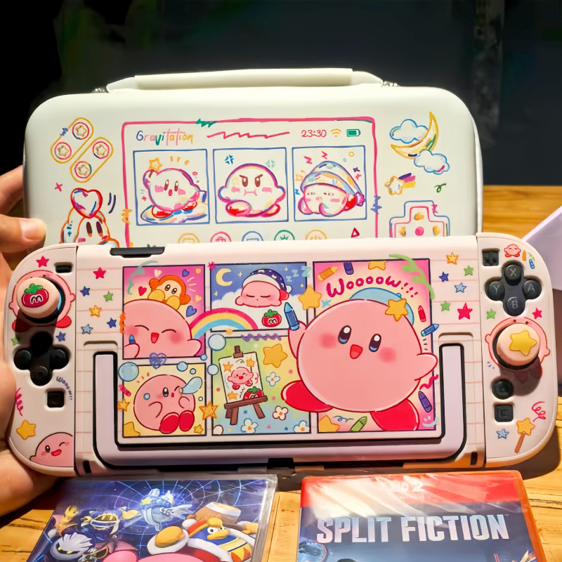 Gaming Accessories For 8 Year Old - Kirby Switch 2 Gen Split Protective