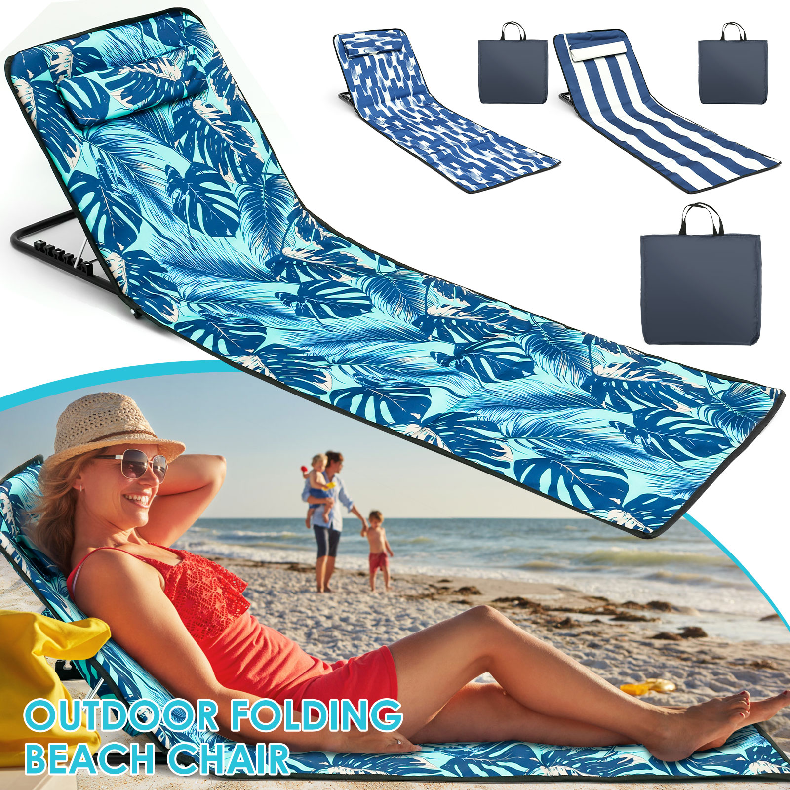 Desk Corner Mat - Beach Sun Chair Mat Oxford Cloth