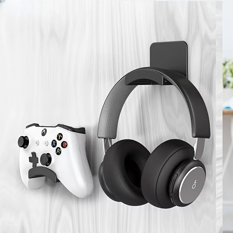 4Pcs Black Adhesive Headphone  – Gaming Accessories Wall Mount Bewertung und Preis