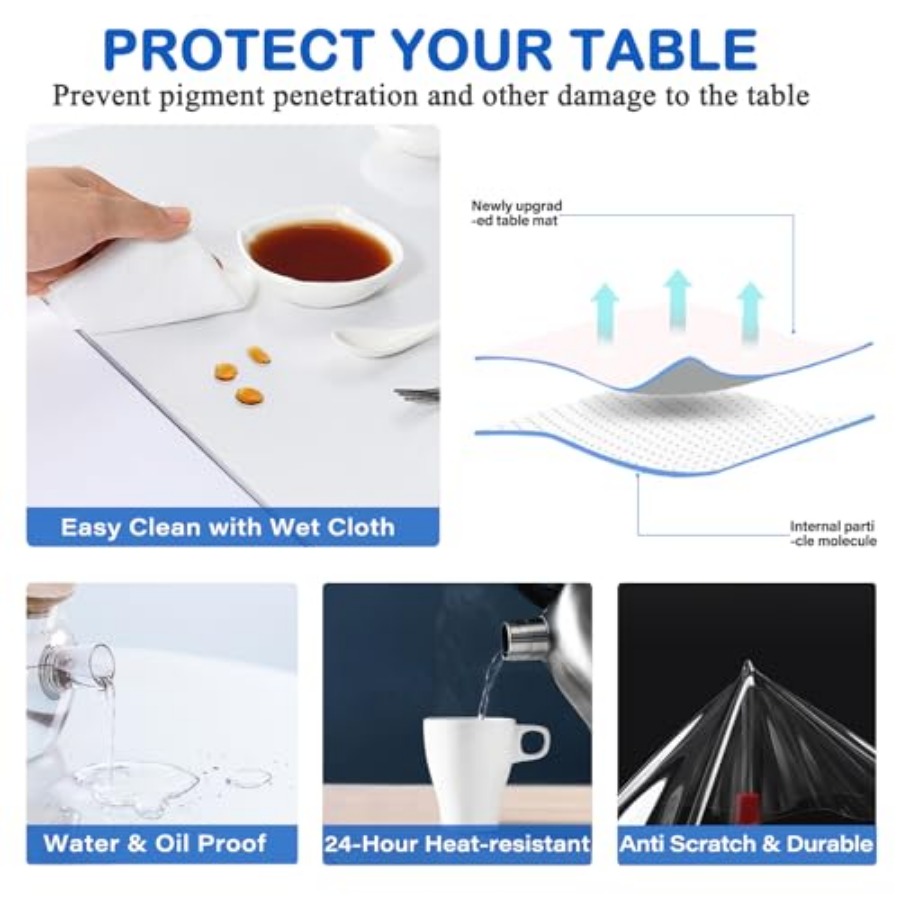 35X50 Inch Clear Plastic Dinin – Desk Corner Mat Bewertung und Preis