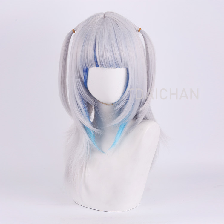 2025 Gawr Gura Cosplay Wig Whi – Virtual Gaming Accessories Bewertung und Preis
