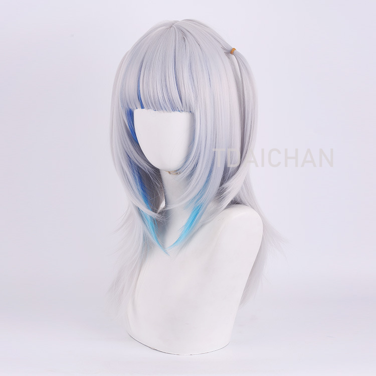 2025 Gawr Gura Cosplay Wig Whi – Virtual Gaming Accessories Bewertung und Preis
