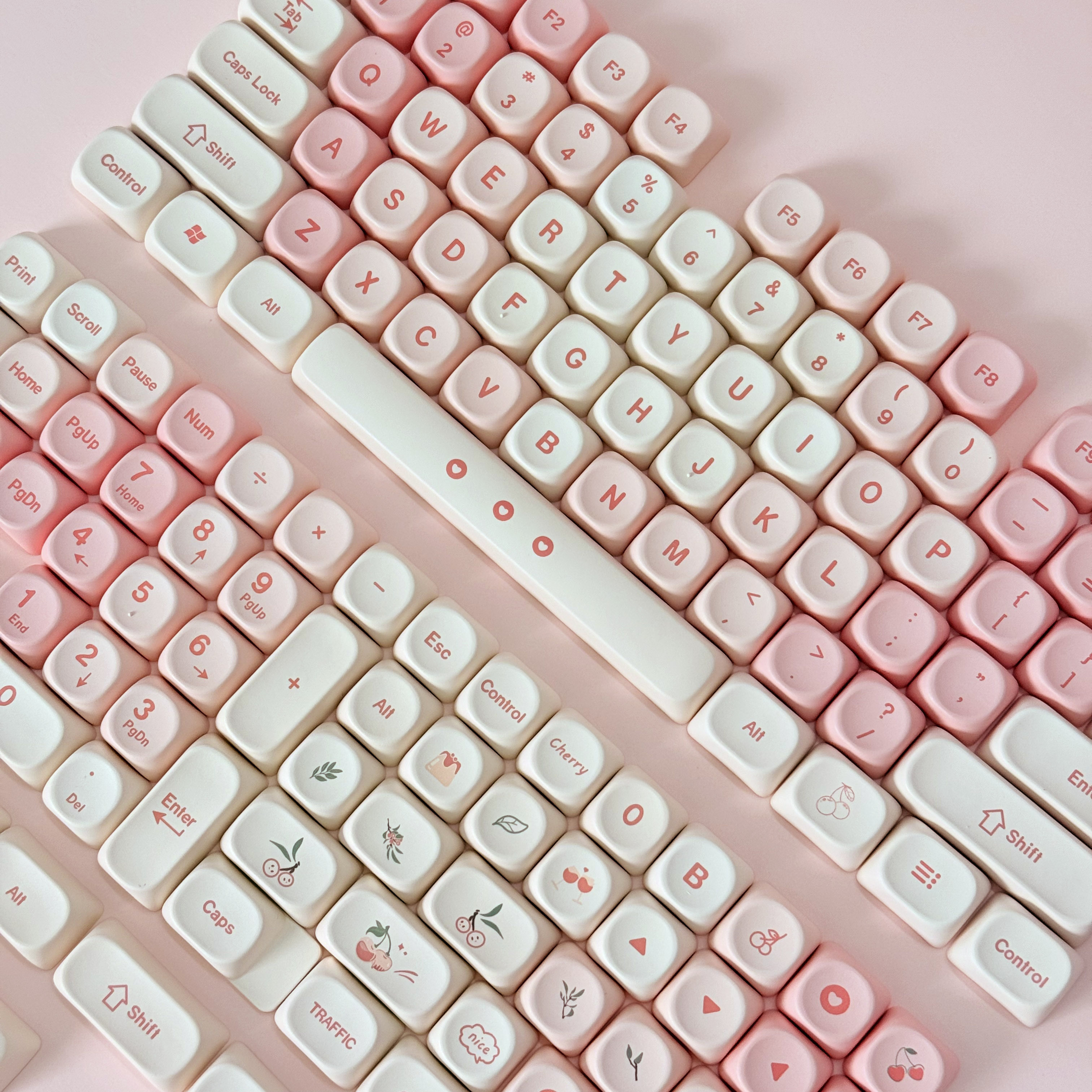 Pink Cherry Cute Style Keycaps – Keyboard Numpad Separate Bewertung und Preis