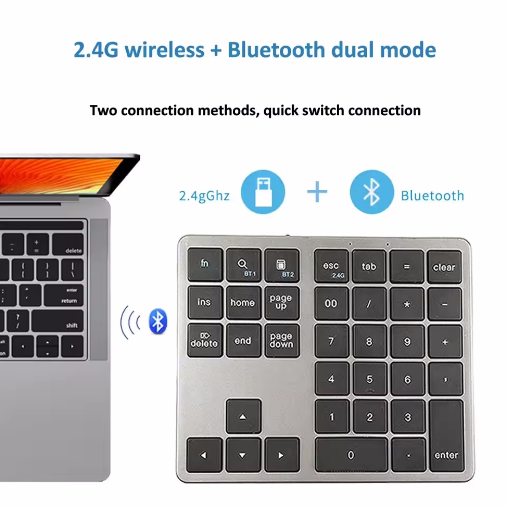 2.4Ghz Wireless + Bluetooth Nu – Keyboard Numpad Separate Bewertung und Preis