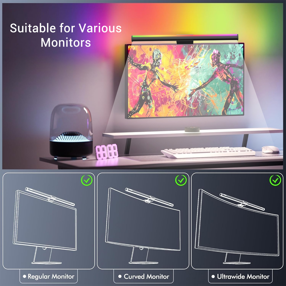 Screen Hanging Lamp Monitor Li – Gaming Accessories Wall Mount Bewertung und Preis