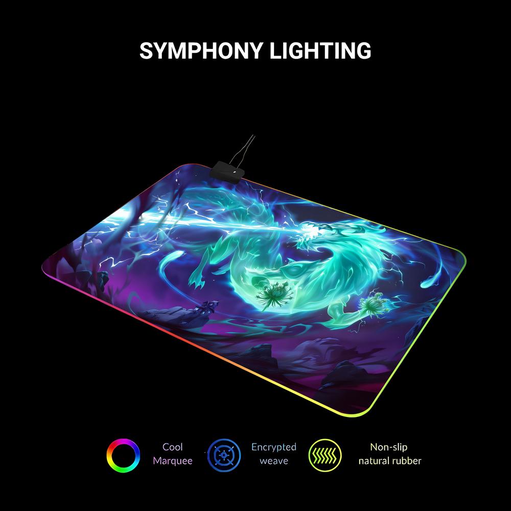 RGB LED Blue Dragon Mouse Pad  – Gaming Accessories Pc Setup Bewertung und Preis