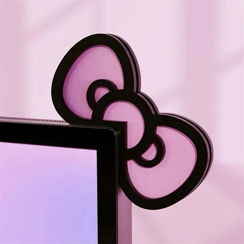 Kawaii Pink Acrylic Bow Monito – Gaming Accessories Pc Setup Bewertung und Preis