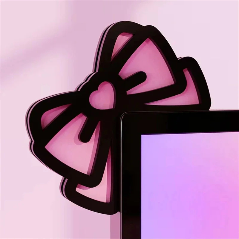 Kawaii Pink Acrylic Bow Monito – Gaming Accessories Pc Setup Bewertung und Preis