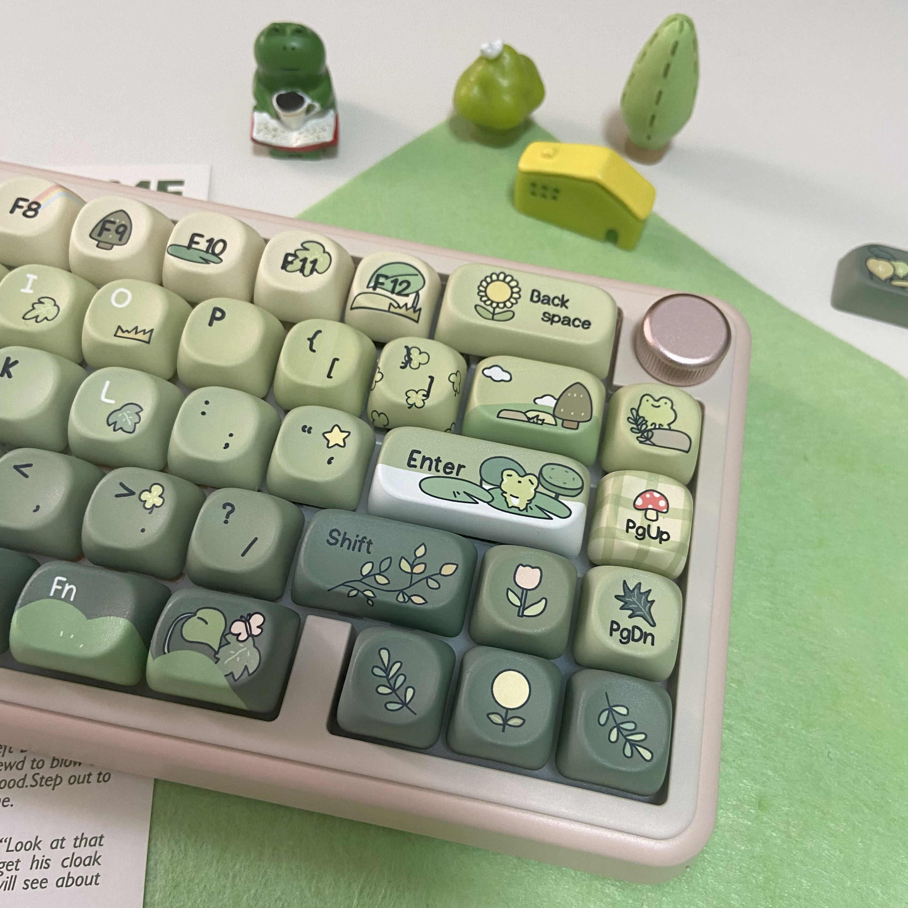 Green Frog Keycaps 60% 75% TKL – Keyboard Numpad Separate Bewertung und Preis
