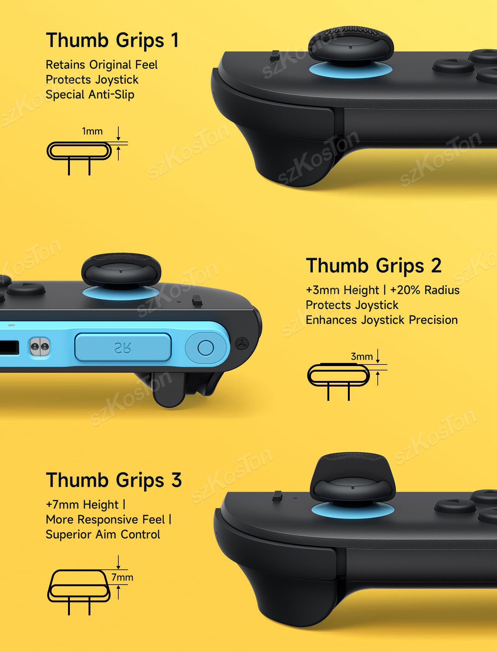 Thumb Grips Caps for Switch 2  – Gaming Accessories Nintendo Switch Bewertung und Preis