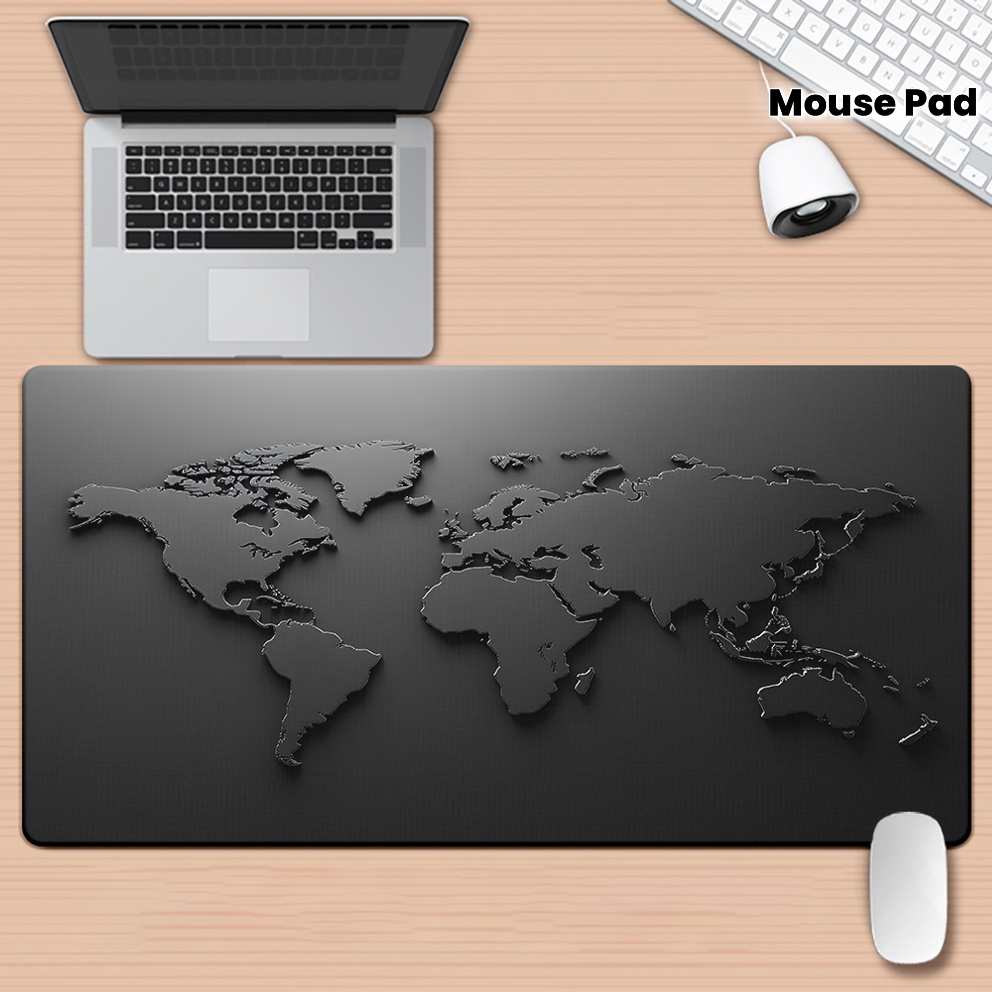 Black and Gray Gradient Map De – Desk Corner Mat Bewertung und Preis