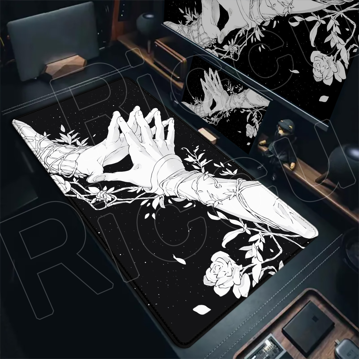 HD Large Black White XXL Gothi – Gaming Accessories Pc Setup Bewertung und Preis