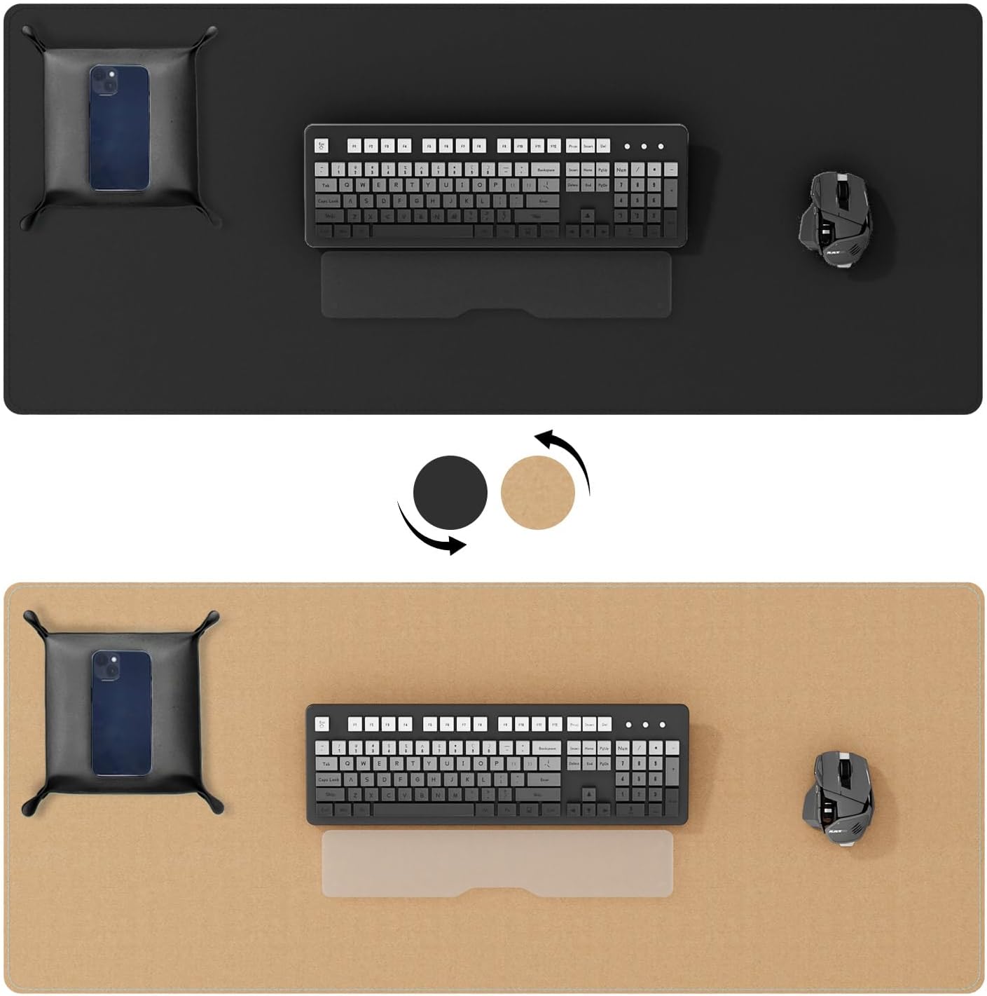 Dual Sided Desk Mat,Leather De – Desk Corner Mat Bewertung und Preis